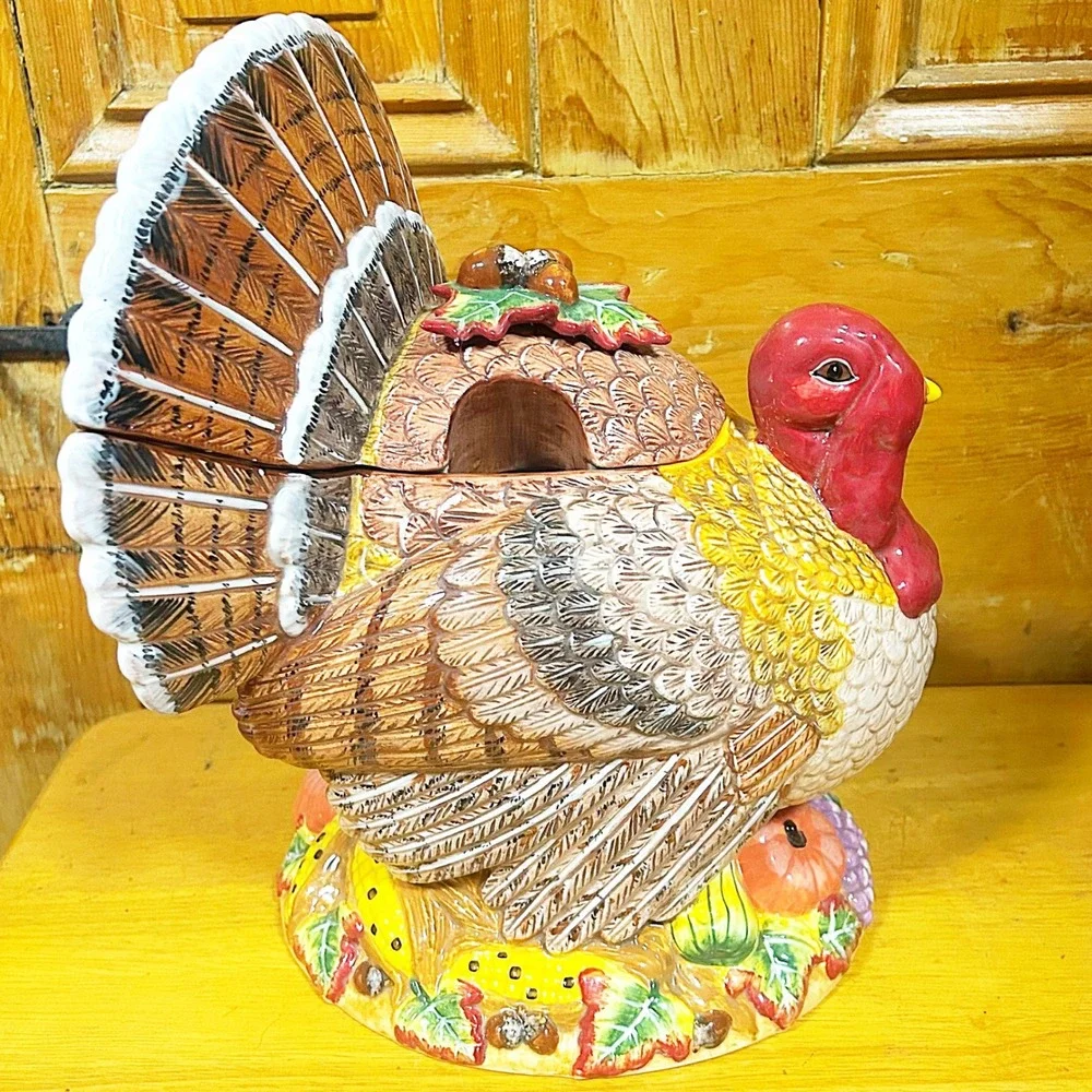Burton+Burton Turkey Ceramic Tureen Thanksgiving